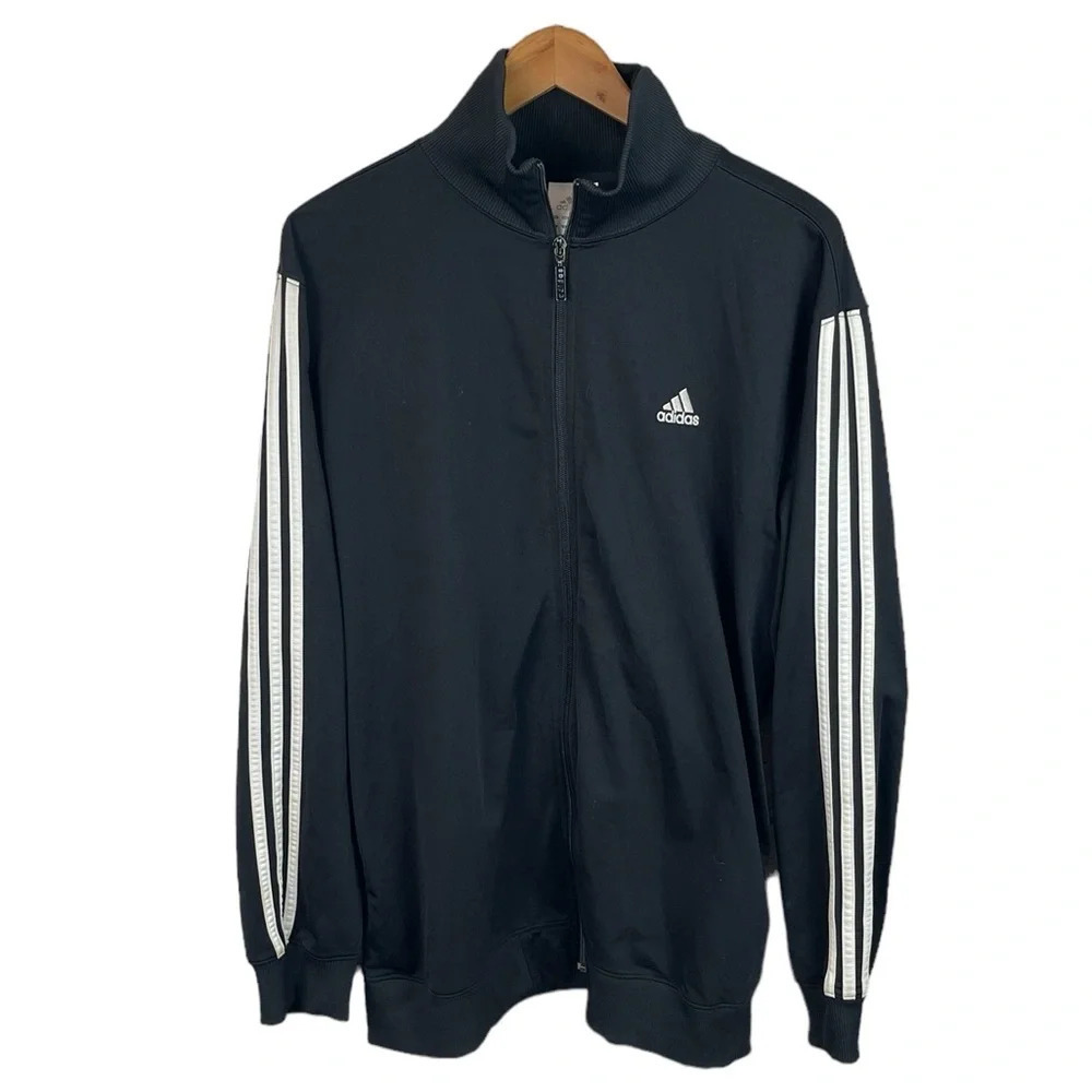 B18 Men’s Adidas Brand Full Zip Performance Training Gym Track Jacket L